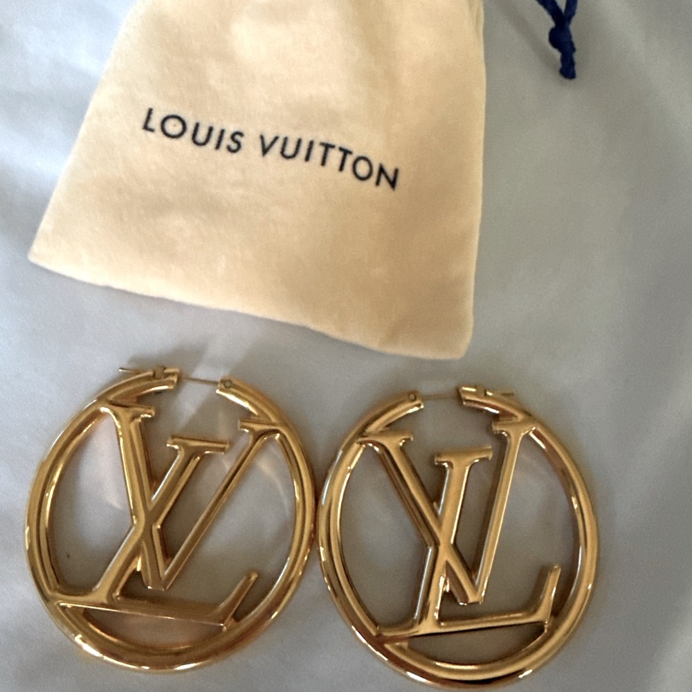 Brand new Louis Vuitton hoop earrings